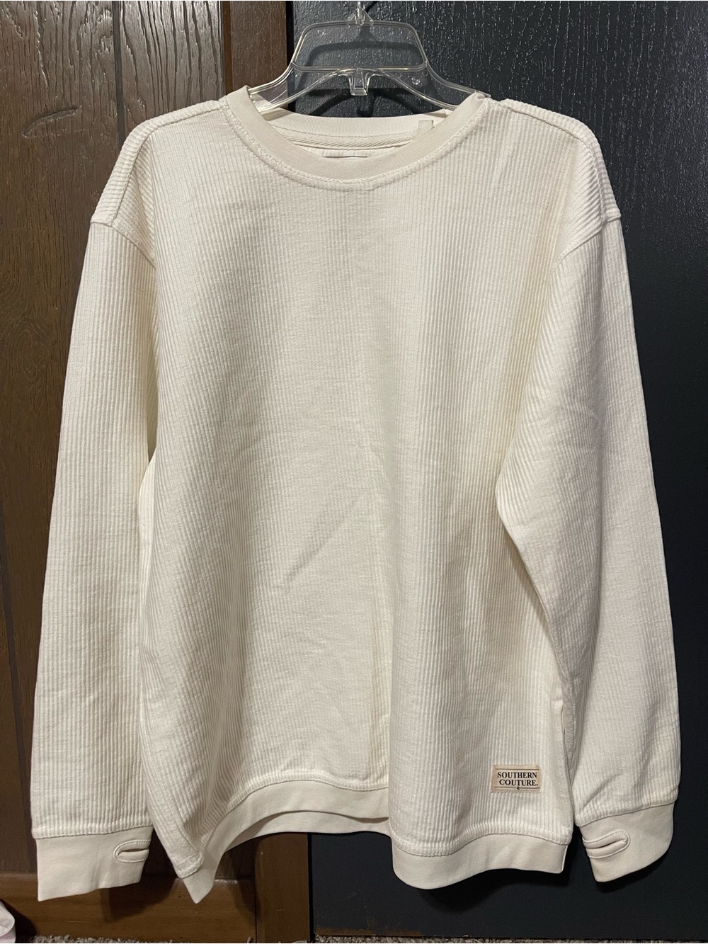 Women’s Cream Waffle Long-Sleeve Sweater